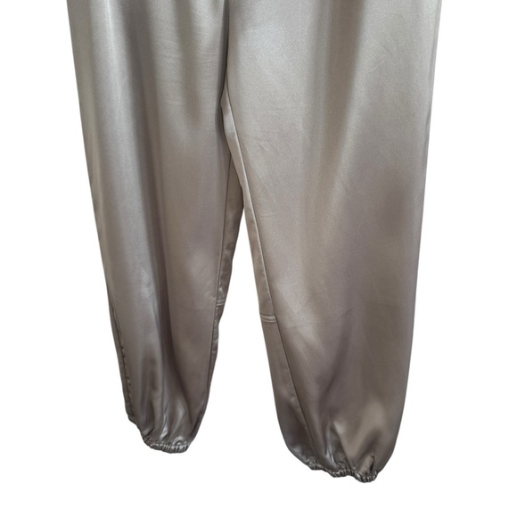 Maeve Metallic Satin Parachute Trousers, Size 6 - Picture 7 of 12